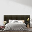 Ver imagem 1 de Painel Ripado Mdf Cabeceira Cama de Casal Autocolante - 150x250