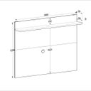 Ver imagem 2 de Rack com Painel para TV até 50" 160cm Benevello 2 Portas Branco/Siena