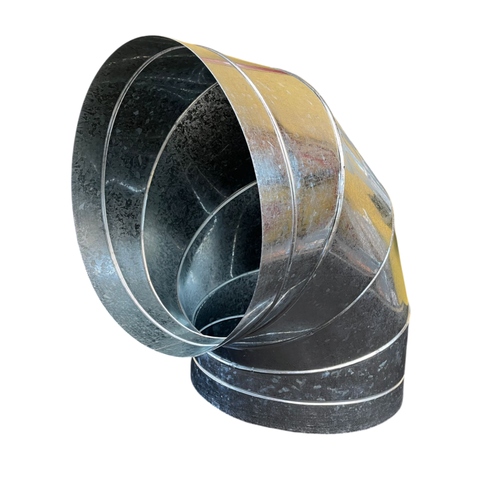Curva 45° Graus em Aço Galvanizado para Tubulação 150mm 6 Polegadas