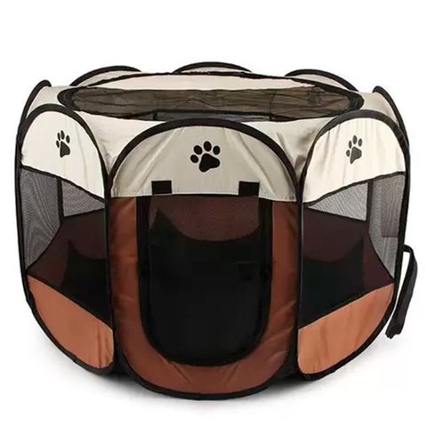Cercado Pet Dobrável Portátil Casinha Cachorro Cão e Gatos Tamanho Grande 110cm