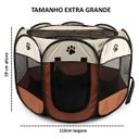 Ver imagem 2 de Cercado Pet Dobrável Portátil Casinha Cachorro Cão e Gatos Tamanho Grande 110cm