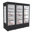 Ver imagem 1 de Refrigerador Expositor Vertical para Carnes Frilux 1800 Litros Preto 3 Portas de Vidro Aquecido 220v