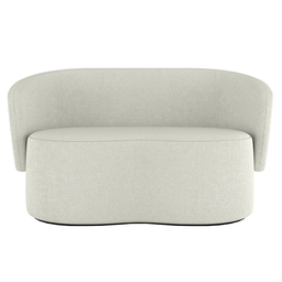 Sofá Namoradeira 2 Lugares Orgânico Bouclê Luxo – Balaqui Cor:boucle Bege - 3