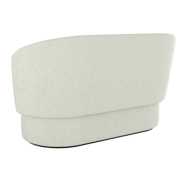 Sofá Namoradeira 2 Lugares Orgânico Bouclê Luxo – Balaqui Cor:boucle Bege - 4