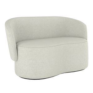 Sofá Namoradeira 2 Lugares Orgânico Bouclê Luxo – Balaqui Cor:boucle Bege