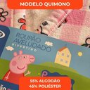 Ver imagem 6 de Roupão Atoalhado Infantil Lepper Antialérgico Peppa Pig Kimono com Manga:g