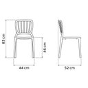 Ver imagem 3 de Conjunto Mesa Plástica Branca com 6 Cadeiras Verde Oliva Tramontina Jardim Varanda Área Externa
