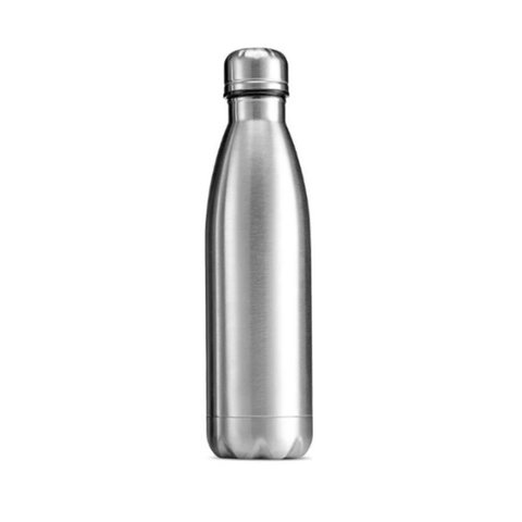 Kit 2 Garrafa Térmica MS912/MS913 500ml Aço Inox Portátil Viagem Metálica:Inox MS912