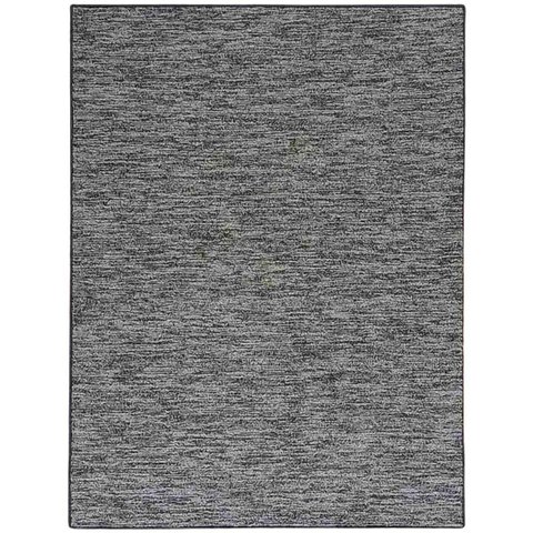 Tapete Kampur Grafite e Palha Decorativo - 2,00 x 2,50