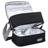 Bolsa Térmica 2 Andares Feminina Masculina Porta Marmita 403 PGB Preto - 3