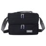 Bolsa Térmica 2 Andares Feminina Masculina Porta Marmita 403 PGB Preto - 2
