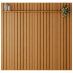 Painel Ripado Madeira para Sala Quarto 274cm Wise B01 Cinamomo - Lyam Decor - 1