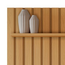 Painel Ripado Madeira para Sala Quarto 274cm Wise B01 Cinamomo - Lyam Decor - 5