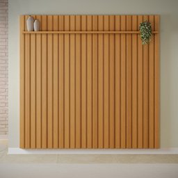 Painel Ripado Madeira para Sala Quarto 274cm Wise B01 Cinamomo - Lyam Decor - 2