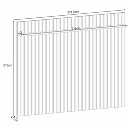 Painel Ripado Madeira para Sala Quarto 274cm Wise B01 Cinamomo - Lyam Decor - 4