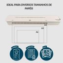 Ver imagem 6 de Plastificadora Laminadora A4 A5 A6 300w Quente Frio com Guilhotina e Acabamento Branca Importway
