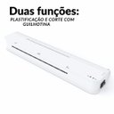 Ver imagem 7 de Plastificadora Laminadora A4 A5 A6 300w Quente Frio com Guilhotina e Acabamento Branca Importway