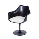 Ver imagem 3 de Conjunto Cadeira com Braço e Almofada e Cadeira Eames Base de Madeira Espresso Móveis