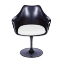 Ver imagem 2 de Conjunto Cadeira com Braço e Almofada e Cadeira Eames Base de Madeira Espresso Móveis