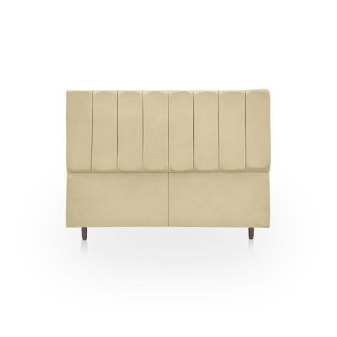 Cabeceira Estofada Moderna e Elegante para Cama de Casal 140 Eros Suede