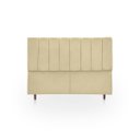 Ver imagem 1 de Cabeceira Estofada Moderna e Elegante para Cama de Casal 140 Eros Suede