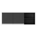 Ver imagem 2 de Armário De Cozinha Aéreo 150 Cm 2 Portas Preto/branco