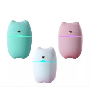 Mini Umidificador Gatinho Ultrassônico Difusor Aromaterapia