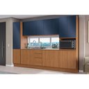 Ver imagem 5 de Armário Aéreo Cozinha Modulado Ciela R646 C/ 3 Portas 120cm Canela/azul - Kappesberg