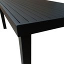 Ver imagem 3 de Mesa Tampo Ripado Retangular 1.20x0.80m Alumínio Preto