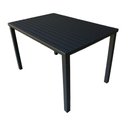 Ver imagem 4 de Mesa Tampo Ripado Retangular 1.20x0.80m Alumínio Preto
