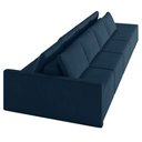 Ver imagem 7 de Sofá Ilha Modulado Milos 392cm Puff Lateral Veludo Azul Marinho G33 - Gran Belo