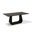 Ver imagem 1 de Mesa De Jantar 8 Lugares Dubai 220cm X 105cm  Tampo com Vidro Preto