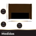Ver imagem 4 de Cabeceira Casal Estofada para Cama Box Alicia Veludo Ateliê do Conforto Cabeceira Casal Estofada Cam