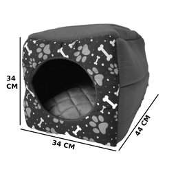 Cama Toca Iglu 3 em 1 para Cachorro e Gato Caminha Pet Elite - 5