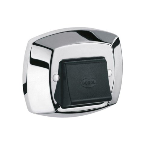 Acabamento para Válvula de Descarga Clássica - Docol Preto com Cromado