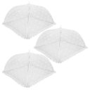 Ver imagem 5 de Kit 3 Protetor Mosquiteiro Malha Tule Dobrável Renda Prime 40cm X 40cm - Tuut