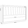 Cabeceira Cama Box Casal Estofada com Led 140cm Moan P05 Bouclê Cru - Lyam Decor - 5