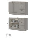 Ver imagem 4 de Cozinha Modulada 4 Peças 8 Portas 5 Gavetas S/ Tampo Americana Henn