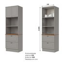 Ver imagem 3 de Cozinha Modulada 4 Peças 8 Portas 5 Gavetas S/ Tampo Americana Henn