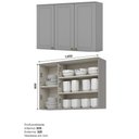 Ver imagem 5 de Cozinha Modulada 4 Peças 8 Portas 5 Gavetas S/ Tampo Americana Henn