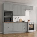 Ver imagem 1 de Cozinha Modulada 4 Peças 8 Portas 5 Gavetas S/ Tampo Americana Henn