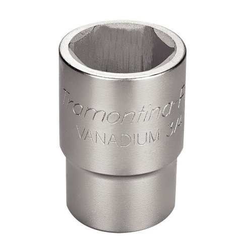 Soquete Sextavado em Aço Cromo Vanádio 29 Mm - Encaixe 3/4" Tramontina Pro Tramontina