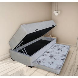 Bicama Box com Bau com Auxiliar Estilo Beliche Reforçada - 1