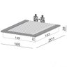 Cama De Madeira Para Colchão Casal 100% Mdf Off White - 2