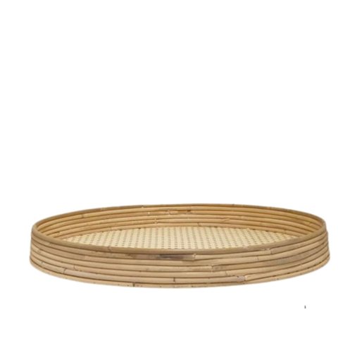 Bandeja Decorativa de Rattan