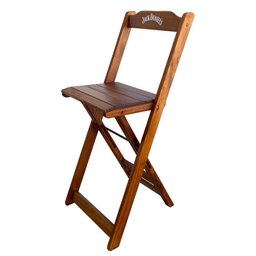 Conjunto Mesa Bistrô com 4 Banquetas Dobráveis de Madeira Jack - Imbuia - 3