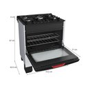 Ver imagem 4 de Fogão 5 Bocas Mueller com Mesa de Vidro e Forno 81l Branco Bivolt - Mfv5bf
