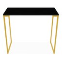 Ver imagem 1 de Mesa Notebook Dourado com Preto Computador 90 Cm Home Office