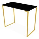 Ver imagem 3 de Mesa Notebook Dourado com Preto Computador 90 Cm Home Office
