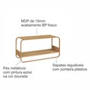 Ver imagem 5 de Sapateira Banco Pé Metal Luna Hanover-Dourado